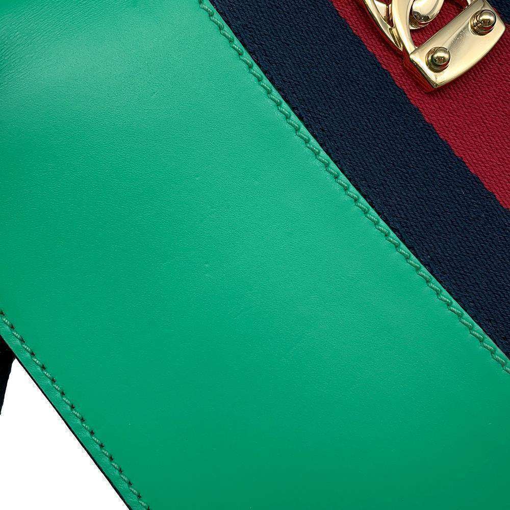 Gucci Sylvie Shoulder Bag Handbag Chain Motif White - Picture 11 of 12